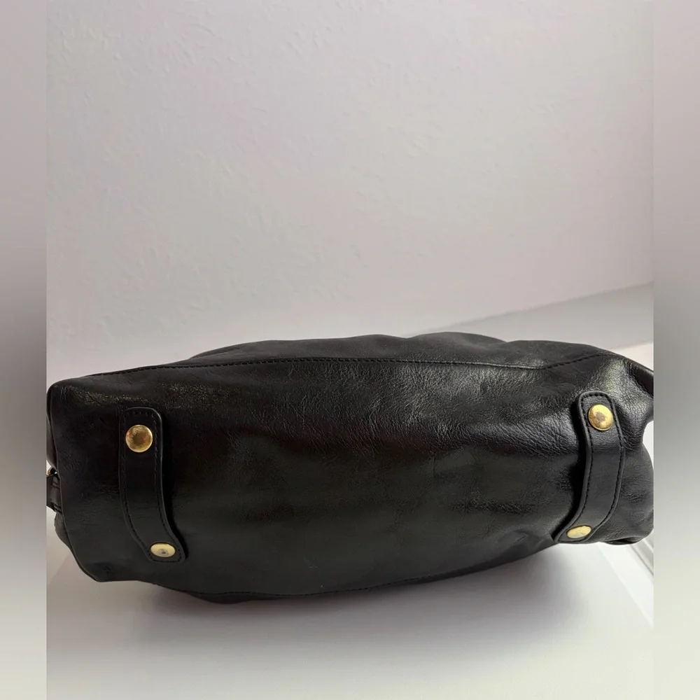 Coach Madison Sabrina Satchel Vintage Black Bag 12937